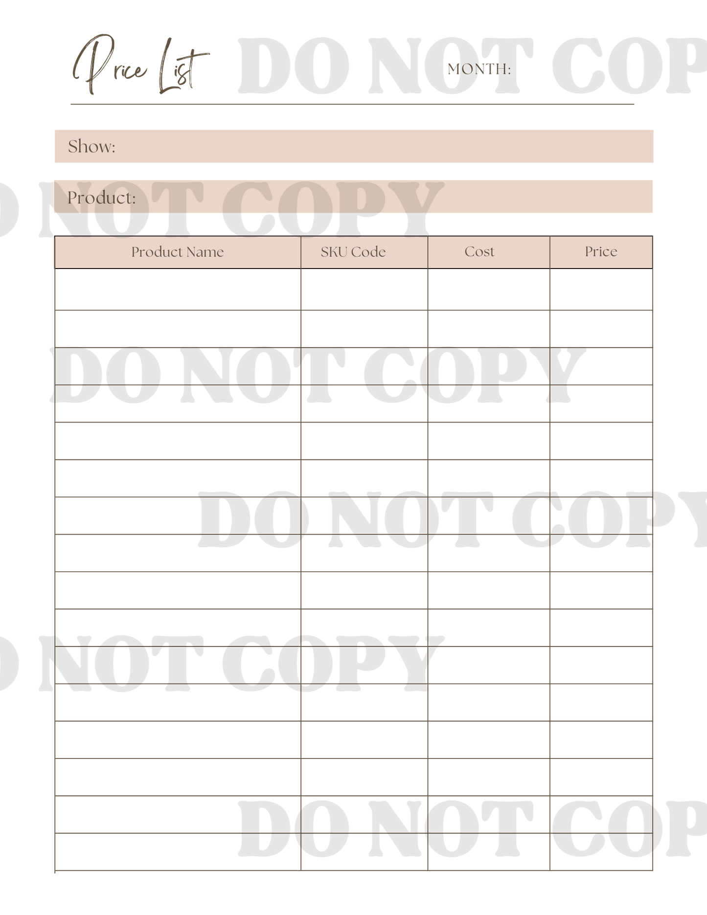 Product Planner