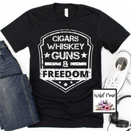 Cigars Whiskey Guns & Freedom