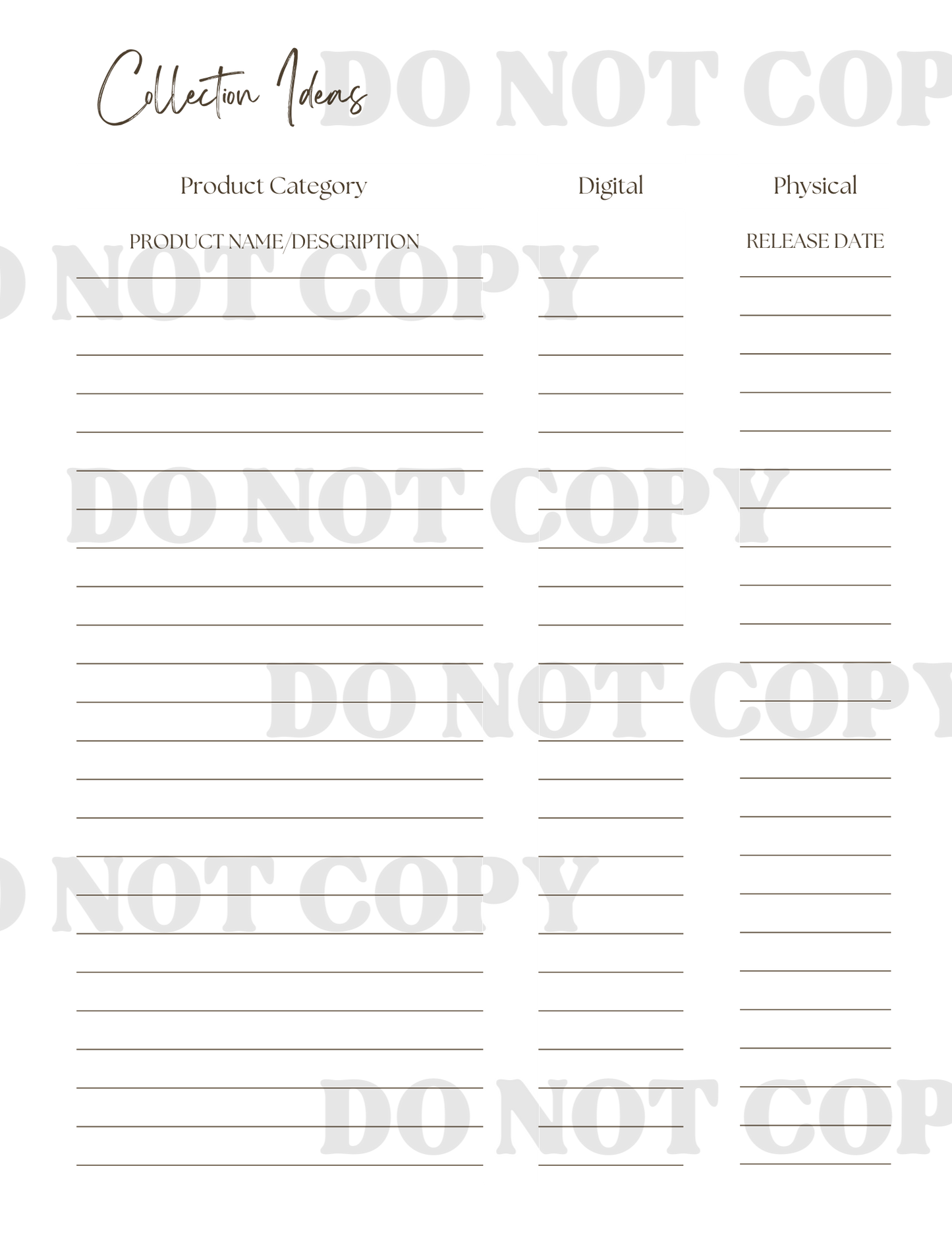 Product Planner